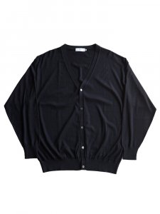 Graphpaper / HIGH GAUGE L/S KNIT CARDIGAN (BLACK)