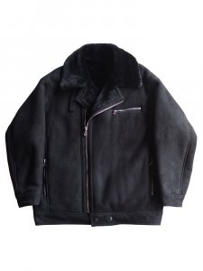 Graphpaper / SHEEP MOUTON AVIATOR JACKET (BLACK)