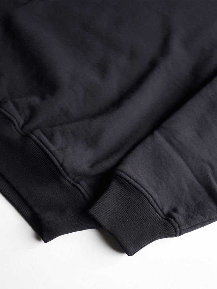 COMOLI / コットン裏毛クルーネック (BLACK) - TROUPE ONLINE COMOLI / コットン裏毛クルーネック (BLACK) - TROUPE ONLINE