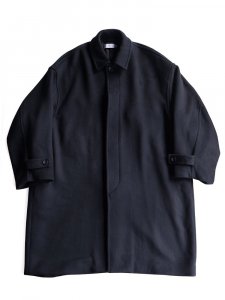 Graphpaper / LIGHT MELTON OVERSIZED COAT (BLACK)