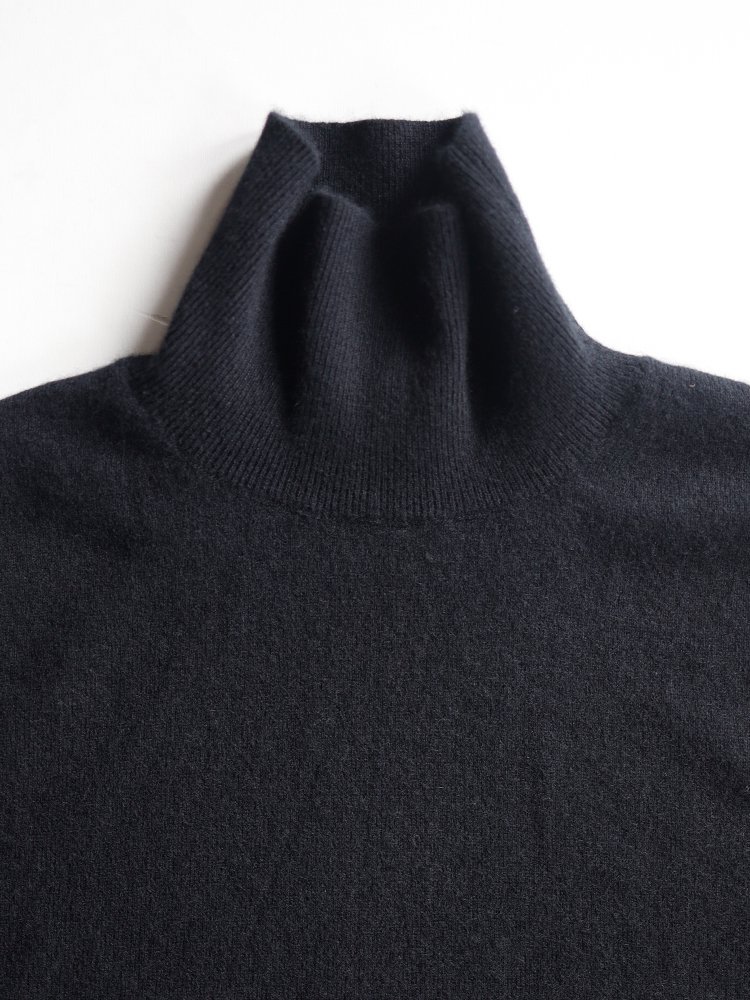 AURALEE men's / BABY CASHMERE KNIT TURTLE (TOP BLACK) - TROUPE ONLINE SHOP  - COMOLI AURALEE Graphpaper NEAT Hender Scheme 通販