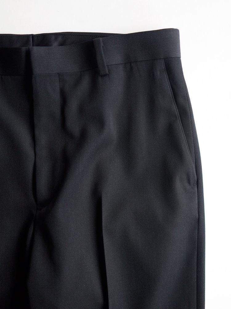 AURALEE men's / LIGHT WOOL MAX GABARDINE SLACKS (TOP BLACK