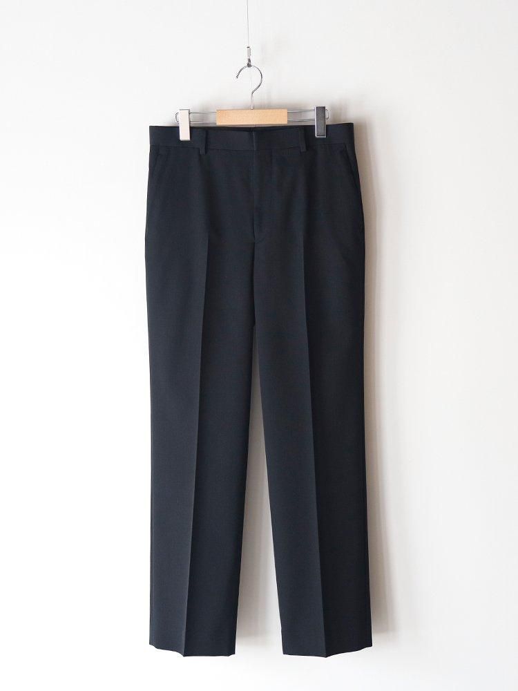 パンツ AURALEE WOOL MAX GABARDINE SLACK Black 4 AURALEE men's / LIGHT WOOL MAX GABARDINE SLACKS (TOP BLACK