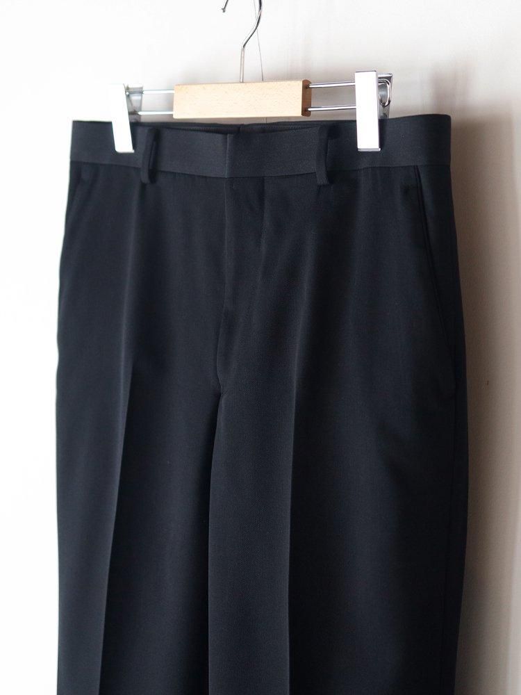 AURALEE men's / LIGHT WOOL MAX GABARDINE SLACKS (TOP BLACK