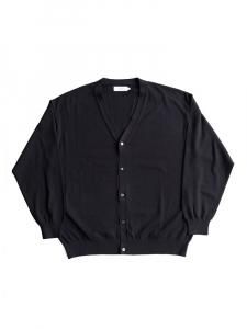 Graphpaper / SUVIN HIGH GAUGE KNIT CARDIGAN (BLACK) - TROUPE Graphpaper / SUVIN HIGH GAUGE KNIT CARDIGAN (BLACK) - TROUPE