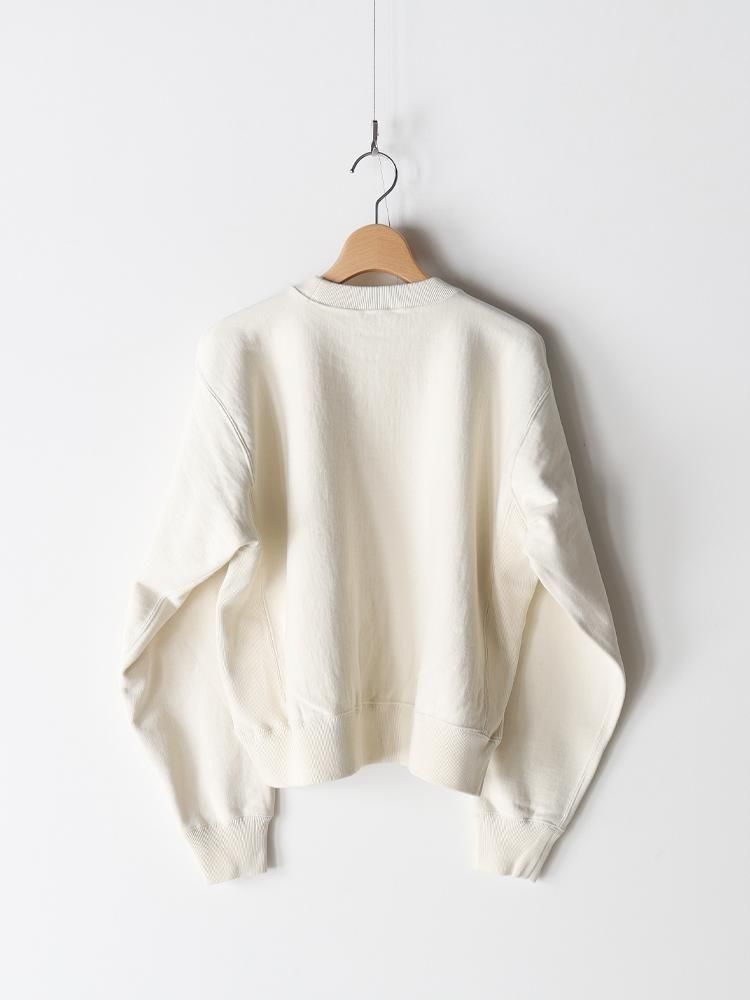 AURALEE women's / SMOOTH SOFT BD SWEAT P/O (SMOKY WHITE) - TROUPE