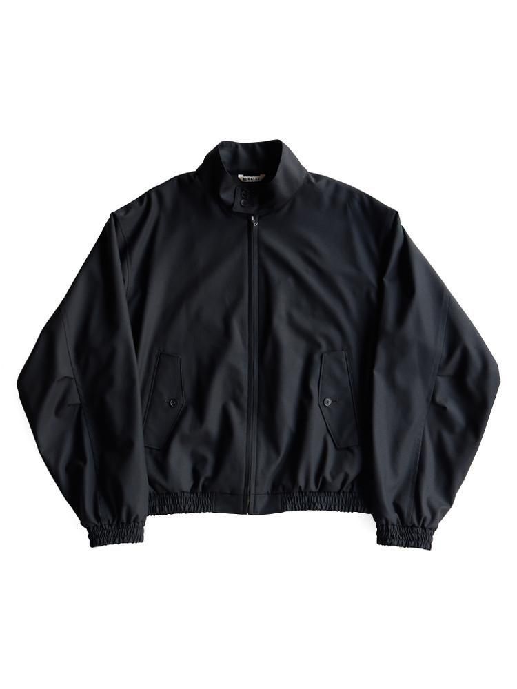AURALEE men's / SUPER FINE TROPICAL WOOL ZIP BLOUSON (BLACK