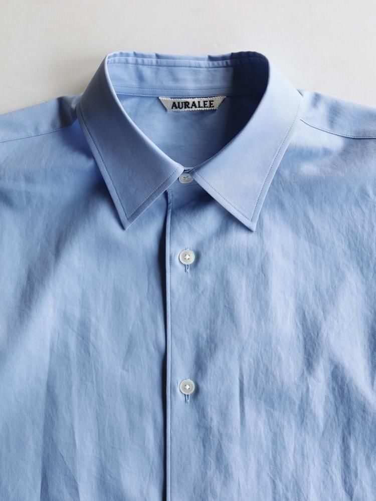 トップス AURALEE WASHED FINX SHIRTS WASHED FINX TWILL DOUBLE-CUFF SHIRT - AURALEE Official Website