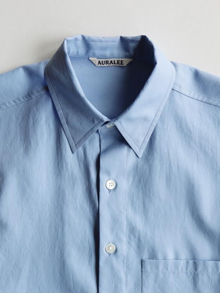 AURALEE BIG SHIRT オーラリー シャツ 4 5 comoli AURALEE - AURALEE 半袖シャツ 5 黄 BIG HALF SLEEVED SHIRTの
