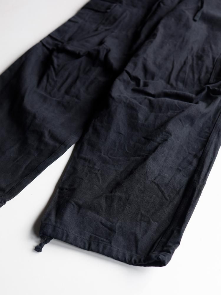 COMOLI / ブラックドリル6Pパンツ (BLACK) - TROUPE ONLINE SHOP