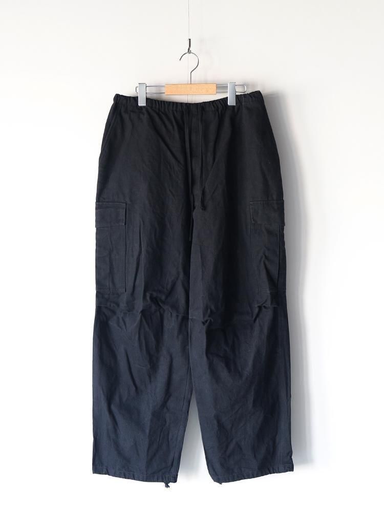 COMOLI / ブラックドリル6Pパンツ (BLACK) - TROUPE ONLINE SHOP