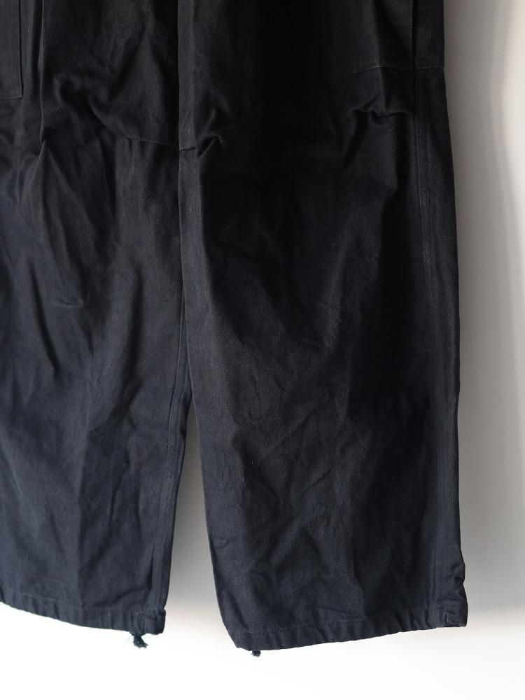 COMOLI / ブラックドリル6Pパンツ (BLACK) - TROUPE ONLINE SHOP