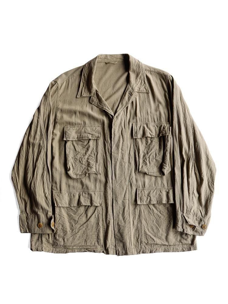 行列のできるレビュー商品、集めました。高評価アイテム / COMOLI ローシルクB.D.Uジャケット ONLINE TROUPE - (KHAKI) ジャケット・アウター