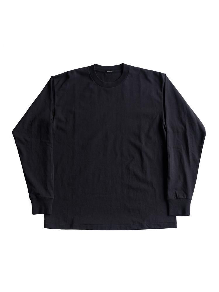 COMOLI / コットンジャージ長袖Tシャツ (BLACK) - TROUPE ONLINE