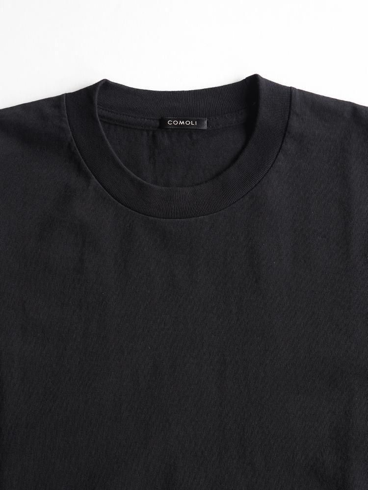 COMOLI / コットンジャージ長袖Tシャツ (BLACK) - TROUPE ONLINE
