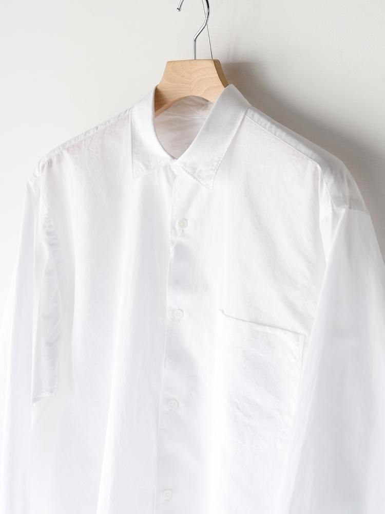 COMOLI / コモリシャツ (WHITE) - TROUPE ONLINE SHOP - COMOLI