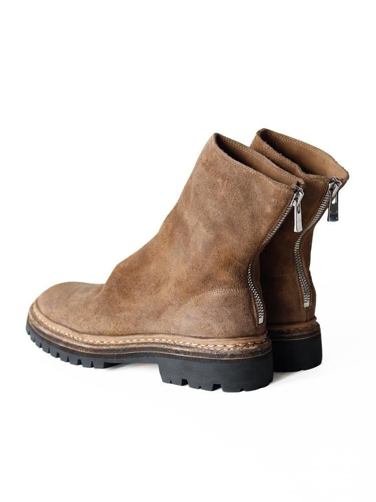 COMOLI / GUIDI バックジップブーツ COMOLI別注カラー (BEIGE