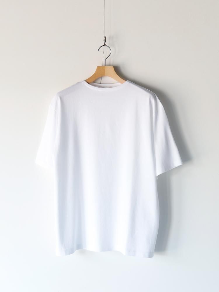 大好き AURALEE men's / LUSTER PLAITING BOAT NECK TEE (WHITE トップス