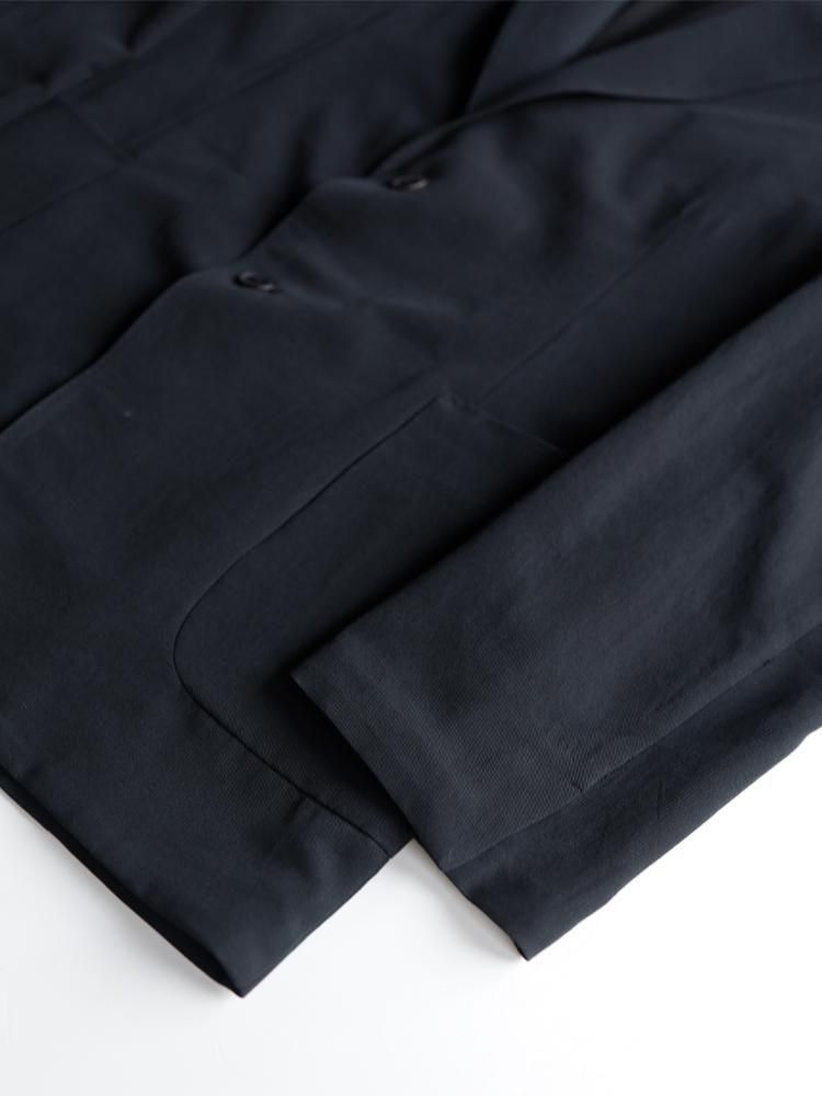 AURALEE men's / LIGHT COTTON WOOL VIYELLA JACKET (BLACK