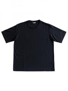 AURALEE men's / SUPER SOFT WOOL JERSEY TEE (BLACK)