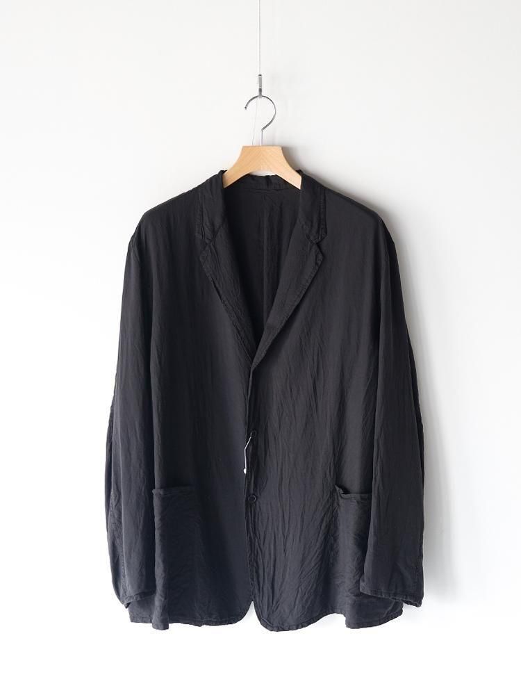COMOLI / シルク製品染ジャケット (BLACK) - TROUPE ONLINE SHOP