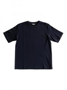 AURALEE women's / PIMA COTTON JERSEY TEE (BLACK)