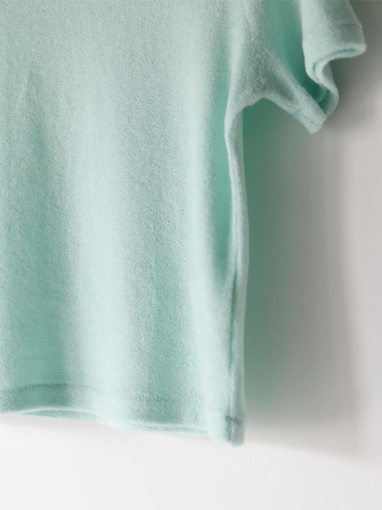 AURALEE men's / LUSTER PLAITING BOAT NECK TEE (WHITE