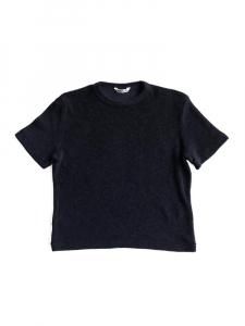 AURALEE women's / WASHABLE WOOL PILE TEE (NAVY)