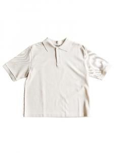 AURALEE women's / HIGH GAUGE PIQUE POLO (IVORY)