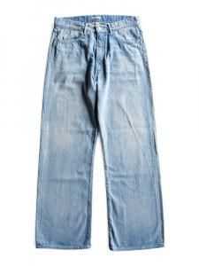 AURALEE men's / SELVEDGE FADED LIGHT DENIM PANTS (LIGHT INDIGO)