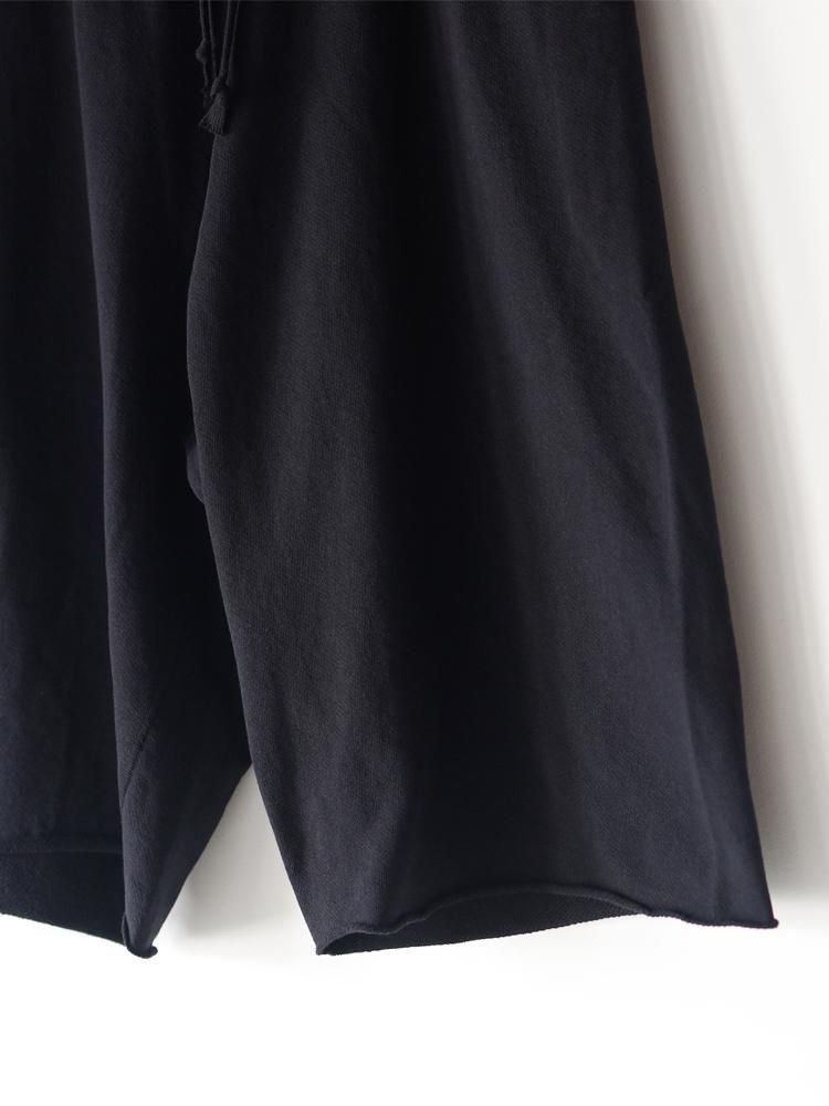 COMOLI / LWコットン裏毛ショーツ (BLACK) - TROUPE ONLINE SHOP