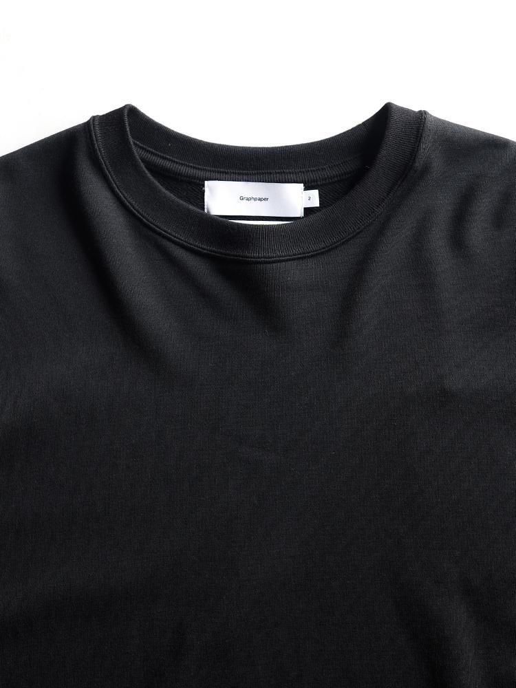 Graphpaper / HIGH GAUGE SOFT TERRY CREW NECK (BLACK