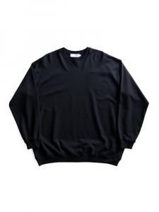 Graphpaper / HIGH GAUGE SOFT TERRY CREW NECK (BLACK)