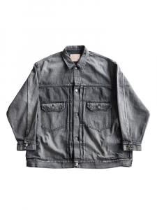 Graphpaper / SELVAGE DENIM JACKET (BLACK LIGHT FADE)