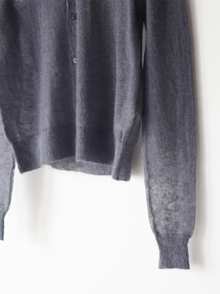 値下げ！　auralee cardigan 4 comoli markaware Auralee – Cotton Linen Shaggy Knit Cardigan Light Green