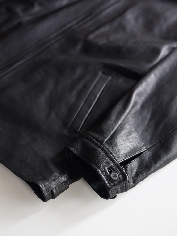 HERILL / LAMB LEATHER JACKET (BLACK) - TROUPE ONLINE SHOP
