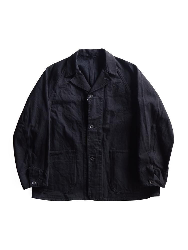 COMOLI 24ss デニムワークジャケットブラック ブラックデニム ワークジャケット(1(MEN) Black/ブラック): COMOLI