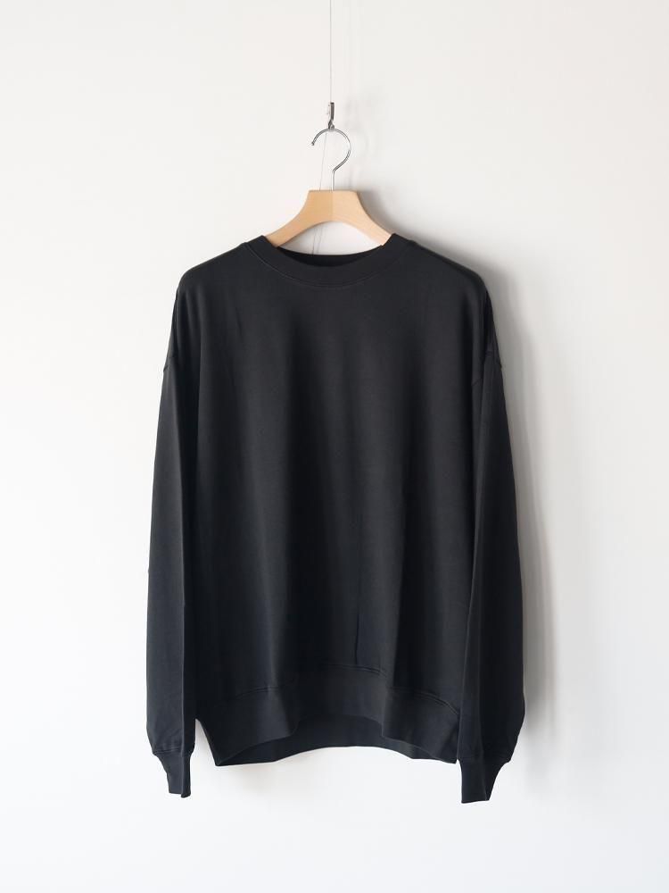 AURALEE men's / SUPER HIGH GAUGE SWEAT P/O (INK BLACK