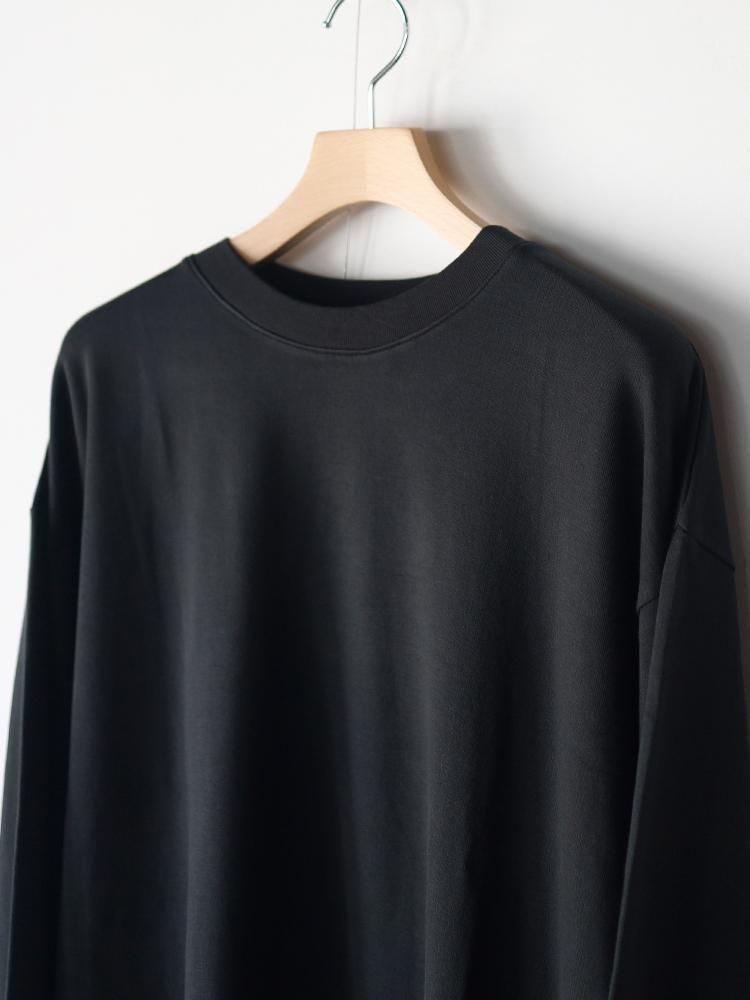 AURALEE men's / SUPER HIGH GAUGE SWEAT P/O (INK BLACK) - TROUPE