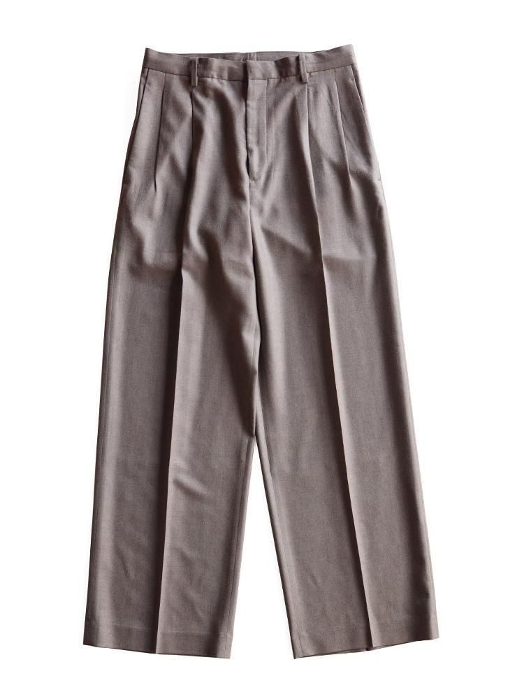 AURALEE women's / SUPER LIGHT WOOL TWO-TUCK SLACKS (TOP