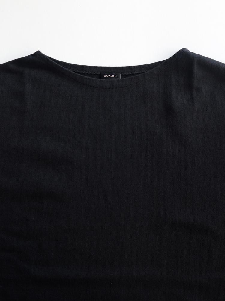 COMOLI / コットンボートネック (BLACK) - TROUPE ONLINE SHOP