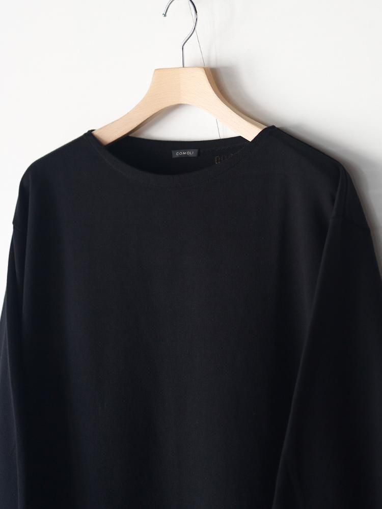 25AW COMOLI コットンボートネック BLACK サイズ4 COMOLI / コットンボートネック (BLACK) - TROUPE ONLINE SHOP