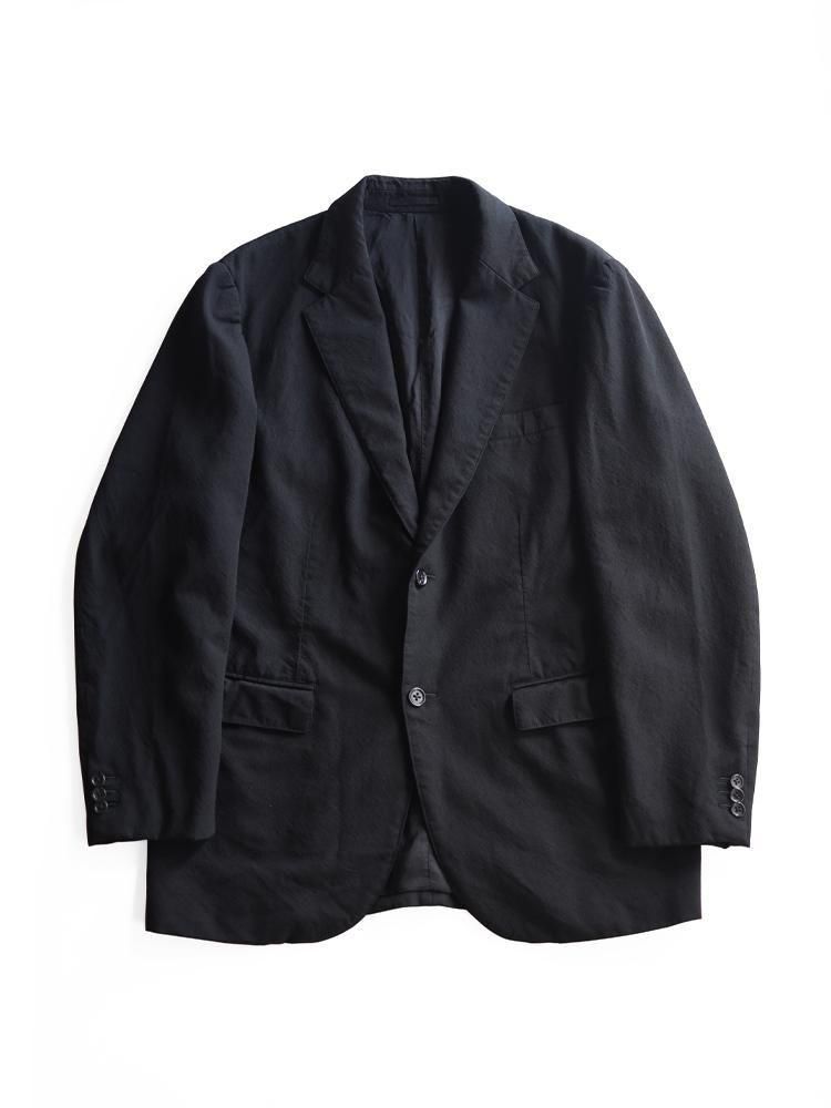 HERILL / WOOL GABARDINE 2B JACKET (BLACK) - TROUPE ONLINE