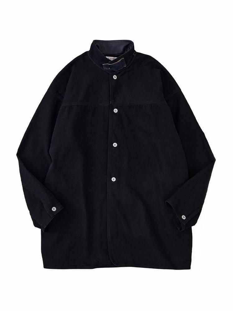 niceness D.VEDDER オーバーダイデニムチョアコート　サイズM NICENESS / D.VEDDER - オーバーダイデニムチョアコート (BLACK