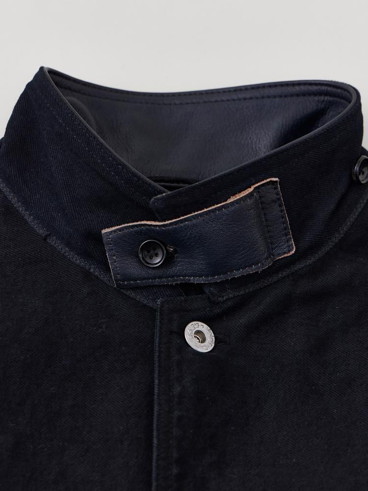 niceness D.VEDDER オーバーダイデニムチョアコート　サイズM NICENESS / D.VEDDER - オーバーダイデニムチョアコート (BLACK