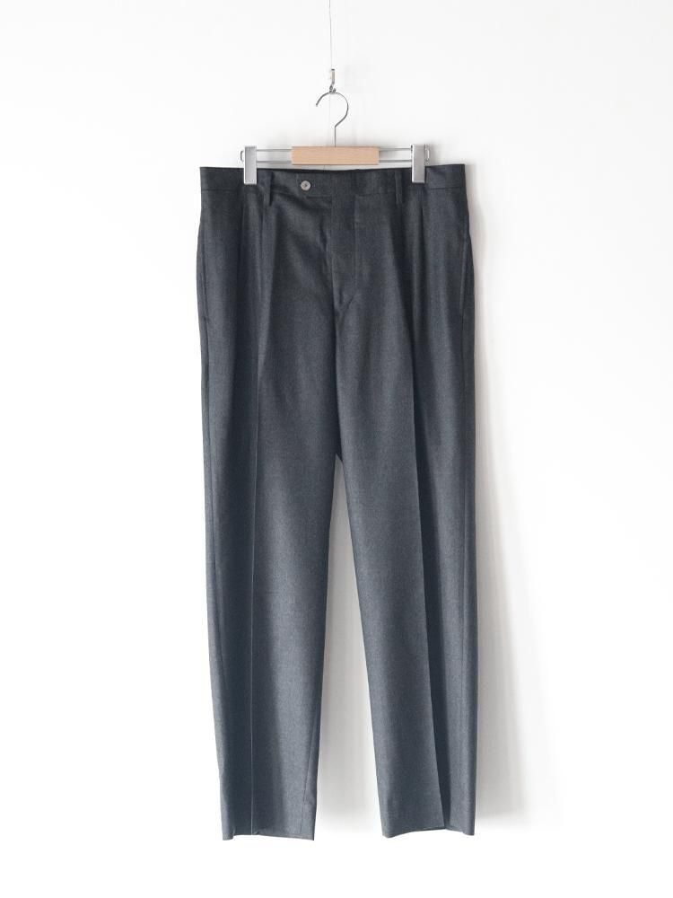 SUPER LIGHT WOOL TWO TUCK SLACKS 3 チャコール AURALEE women's / SUPER LIGHT WOOL TWO-TUCK SLACKS (TOP
