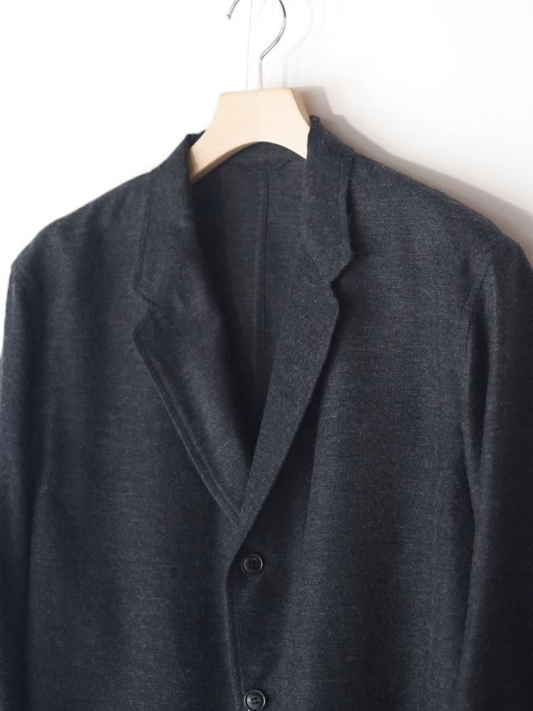 COMOLI / カシミアシルクジャケット (CHARCOAL) - TROUPE ONLINE