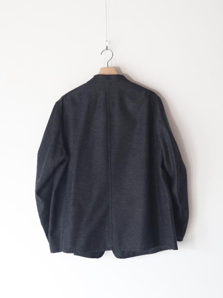 COMOLI / カシミアシルクジャケット (CHARCOAL) - TROUPE ONLINE