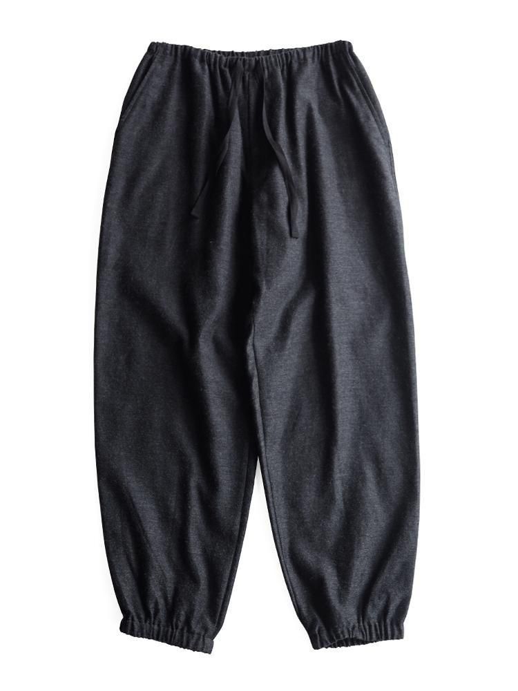 COMOLI 22SS シルクパイルドローストリングパンツ：SIZE2 COMOLI 22SS シルクパイルドローストリングパンツ size2 新品