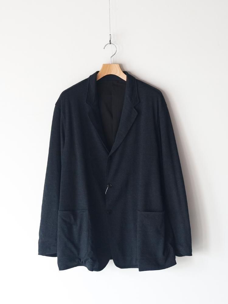 COMOLI / ウールニットジャケット (CHARCOAL) - TROUPE ONLINE